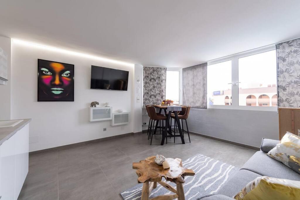 Апартаменты Attico Playa De Ingles Con Parking E Piscina Плайя-дель-Инглес Экстерьер фото